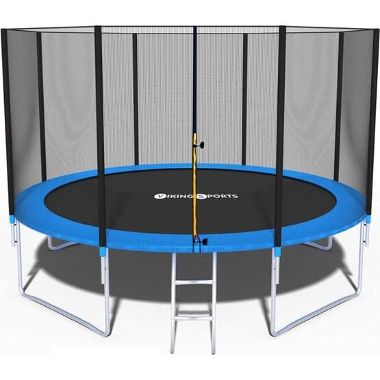 Studsmatta 404 Cm Med Skyddsnät Och Stege - Upp Till 150 Kg