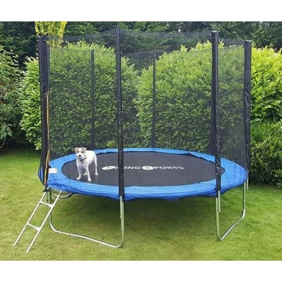 Trampolin 244 Cm Med Sikkerhedsnet - Blå