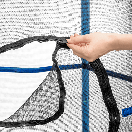 Trampolin Med Net - Ø 140 Cm - Op til 45 Kg - Blå Gul