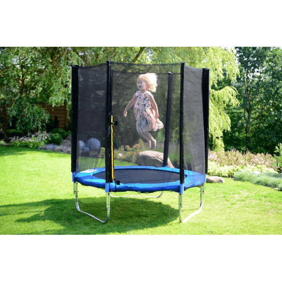 Trampolin - 183 Cm - Med sikkerhedsnet - Blå