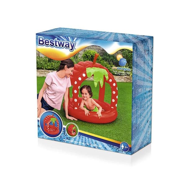 Uppblåsbar plaskdamm för barn Bestway Strawberry 91 x 91 x 91