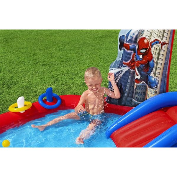 Bestway barnpool Spiderman lekpark 211 x 206 x 127 cm