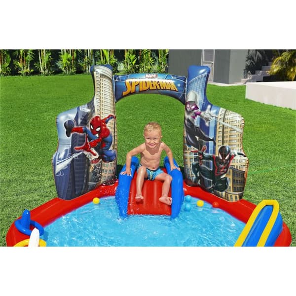 Bestway barnpool Spiderman lekpark 211 x 206 x 127 cm