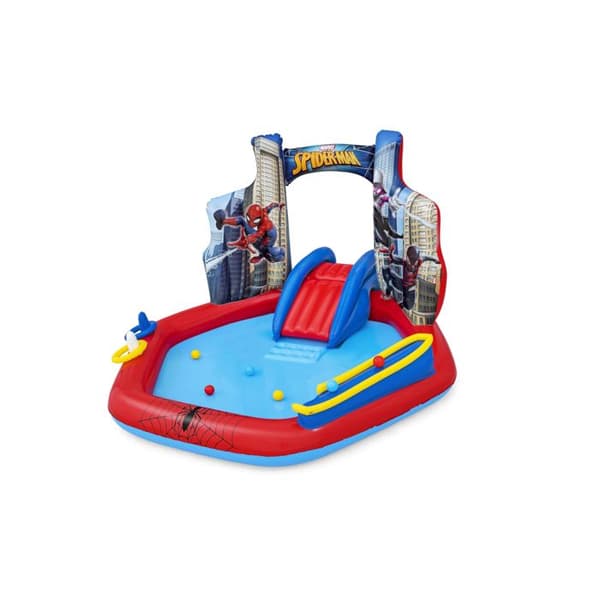 Bestway barnpool Spiderman lekpark 211 x 206 x 127 cm