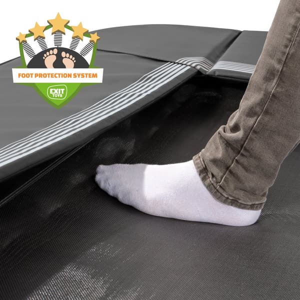 EXIT InTerra sport-marktrampolin 214x305cm - svart