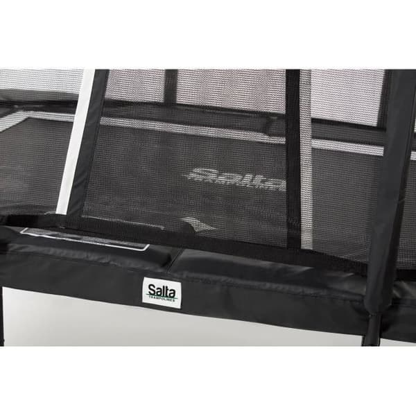 Salta studsmatta 153 x 214 cm Premium Edition Svart rektangulär med skyddsnät