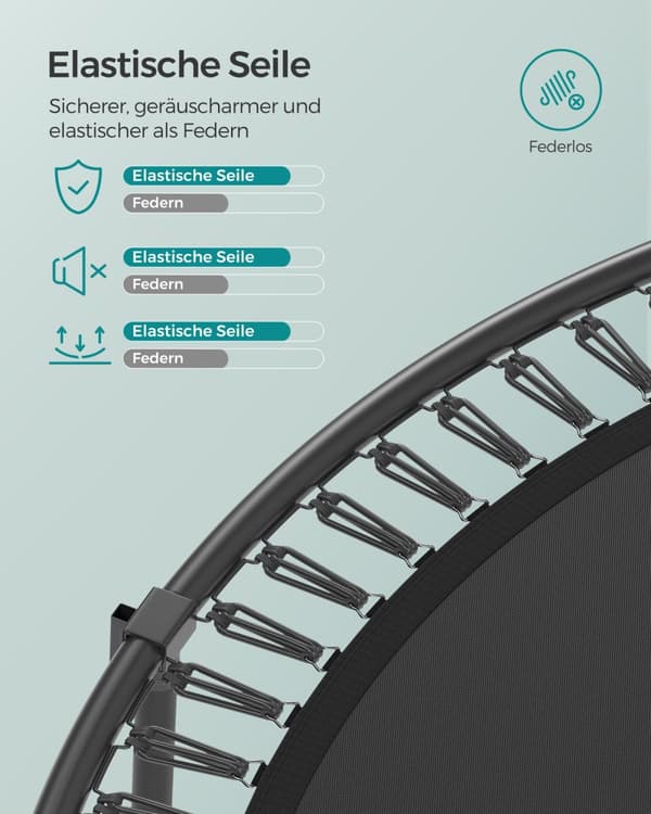 Trampolin, SONGMICS, Ø 244 cm, Djungelgrön.