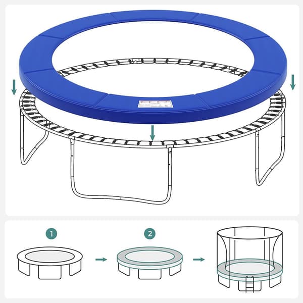 Trampolin sikkerhedsnet, trampolin kantdækning