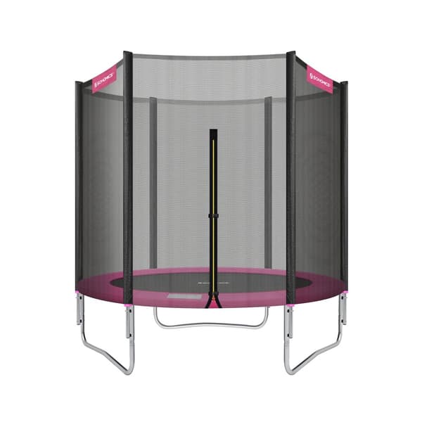 Trädgårdstrampolin, SONGMICS, Ø 244cm, Svart, Blå