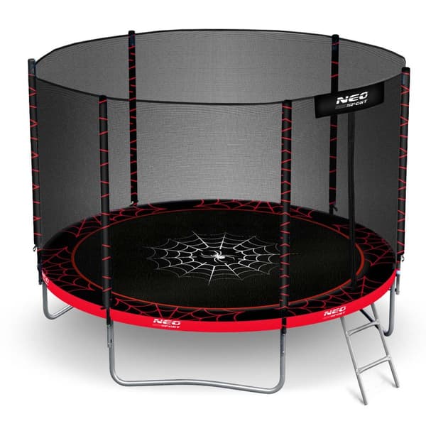 6ft/183cm Havetrampolin med udendørs net og stige Neo-Sport