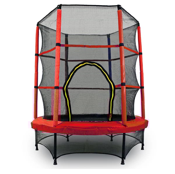 TRAMPOLIN indendørs 140cm JUST FUN rød