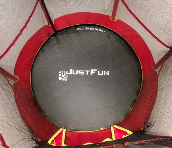 TRAMPOLIN indendørs 140cm JUST FUN rød