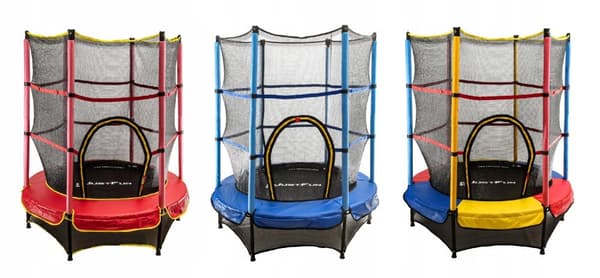 TRAMPOLIN indendørs 140cm JUST FUN rød