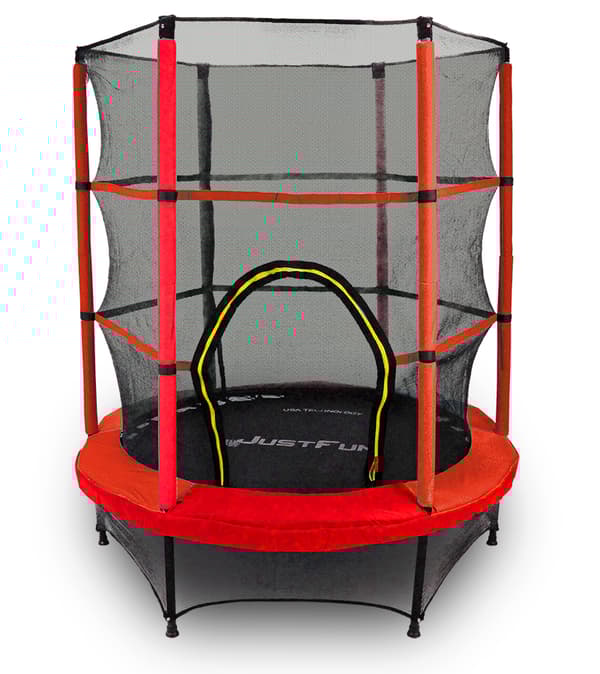 TRAMPOLIN indendørs 140cm JUST FUN rød