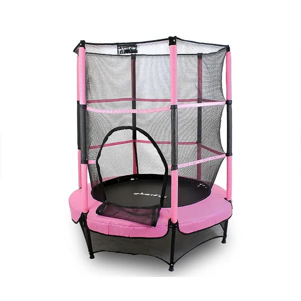 TRAMPOLIINI sisäkäyttöön 140 cm JUST FUN pinkki