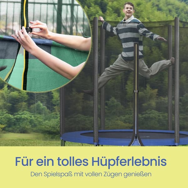 Studsare, Trampolin 305 cm, 305x305x180 cm, Blå