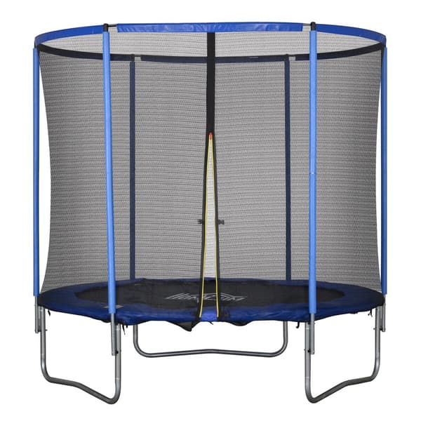 Trampolin, Ø244x240H cm, Blå och Svart