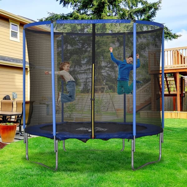 Trampolin, Ø244x240H cm, Blå och Svart