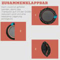 Miniatyrbillede 5 af 9: Fitness Trampolin, 102 cm, Ø102 x 99-123H cm, Sort