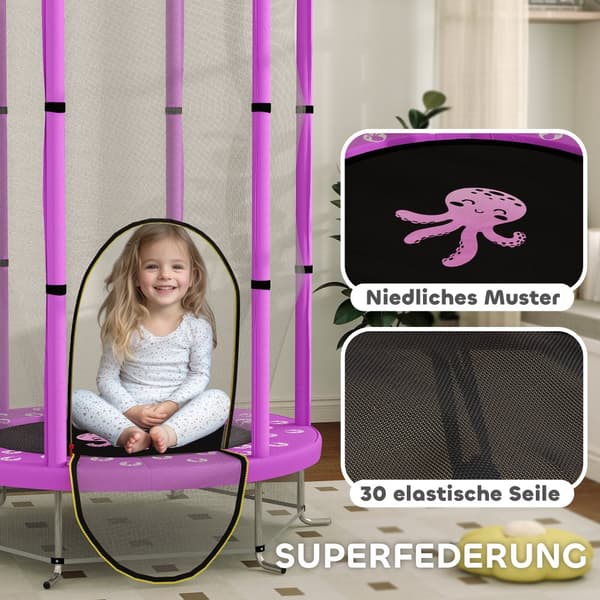 Hyppykeinu, Kinder, Ø140 x 190K cm, Violetti