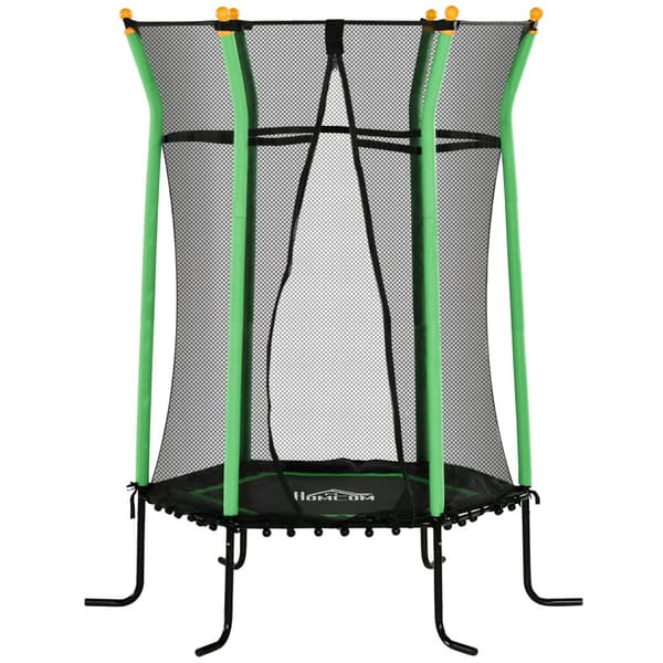 Trampoliini, Lapsille, Ø163.5x190 cm, Musta+Vihreä