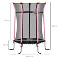 Miniatyrbillede 3 af 9: Børnenes Trampolin, Ø163.5x190H cm, Sort+Pink