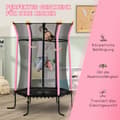 Miniatyrbillede 7 af 9: Børnenes Trampolin, Ø163.5x190H cm, Sort+Pink