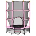 Miniatyrbild 1 av 9: Barns Trampolin, Ø140 cm, 140x140x190 cm, Rosa