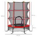 Miniatyrbillede 3 af 9: Børns Trampolin, Ø163 cm, Rød