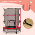 Miniatyrbillede 5 af 9: Børns Trampolin, Ø163 cm, Rød