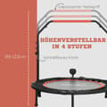 Miniatyrbild 4 av 9: Mini Trampolin, med LCD-skärm 102 cm, Ø102x99-123H cm, Svart och Röd