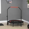 Miniatyrbild 2 av 9: Mini Trampolin, med LCD-skärm 102 cm, Ø102x99-123H cm, Svart och Röd