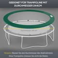Miniatyrbild 5 av 9: Trampolin Kantöverdrag, Ø 244 cm, Grön