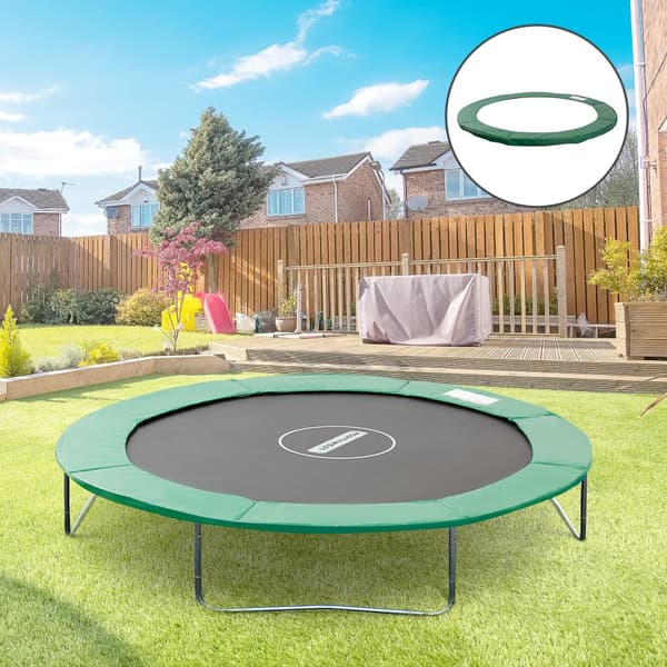 Trampolin Kantöverdrag, Ø 244 cm, Grön