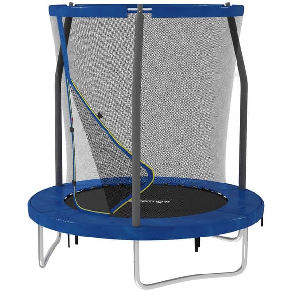 Rootz Children's Trampoline - Garden Trampoline - Kids Bouncer - Safety Net ingår - Ø 183 x 200 cm - Blue - Förbättrar utomhus kul