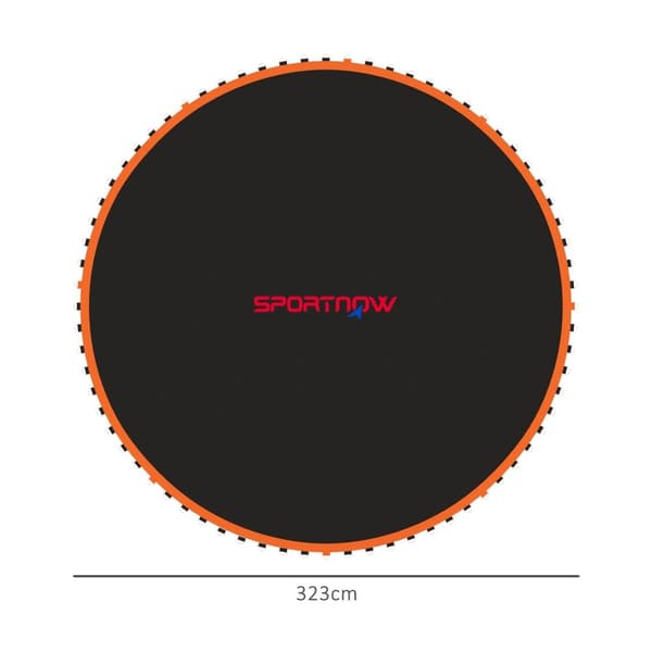 Rootz Trampoline Mat - Rund hoppmatta - Polypropylenhoppyta - UV -resistent - Ø323cm för 3,66 m trampoliner med 72 V -ringar