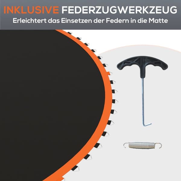 Rootz Trampoline Mat - Rund hoppmatta - Polypropylenhoppyta - UV -resistent - Ø323cm för 3,66 m trampoliner med 72 V -ringar