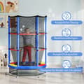 Miniatyrbild 4 av 11: Rootz Children's Trampoline - Barn Jumper - Safety Bouncer - Endless Bouncy Fun - Steel Frame, Ø140x160cm