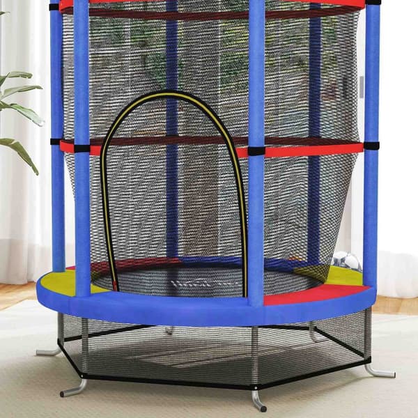 Rootz Children's Trampoline - Barn Jumper - Safety Bouncer - Endless Bouncy Fun - Steel Frame, Ø140x160cm