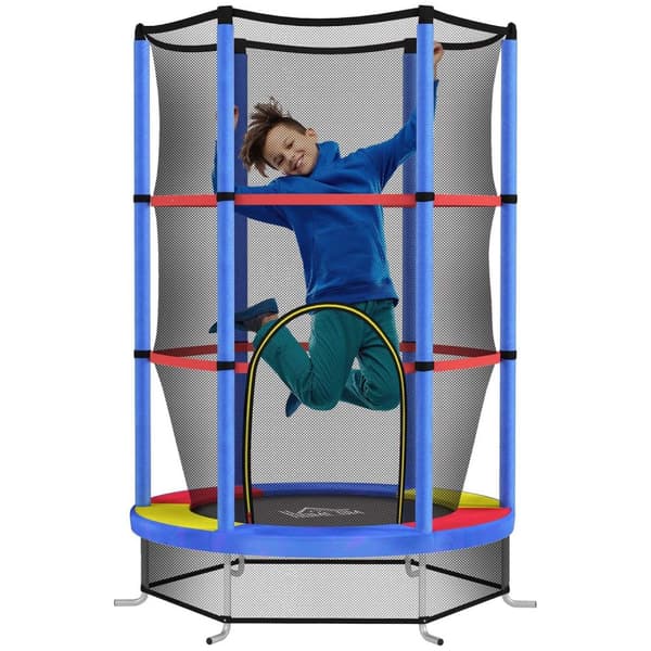 Rootz Children's Trampoline - Barn Jumper - Safety Bouncer - Endless Bouncy Fun - Steel Frame, Ø140x160cm