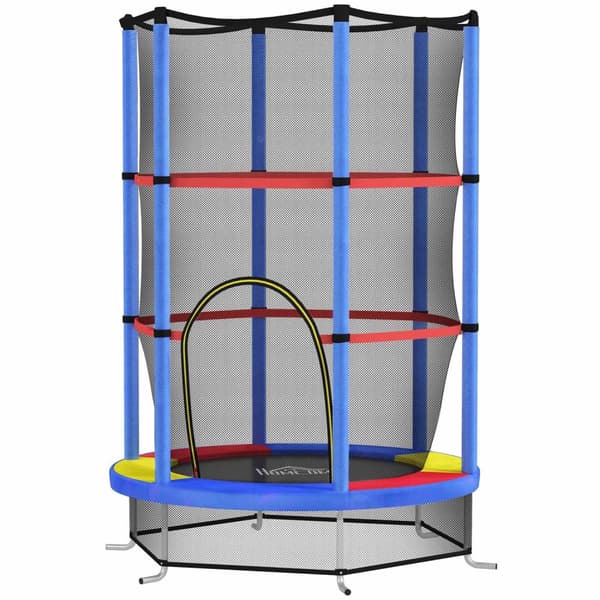 Rootz Children's Trampoline - Barn Jumper - Safety Bouncer - Endless Bouncy Fun - Steel Frame, Ø140x160cm
