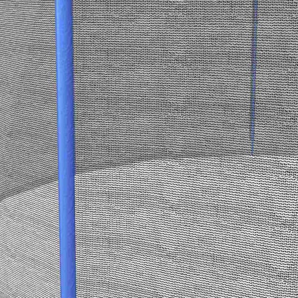 Rootz Trampoline Safety Net - Korvaava verkko - Turvaverkko - Kestävä PE -materiaali - Ø244 x 180cm, sopii 6 viestiin, helppo vetoketjullinen pääsy la