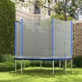 Pikkukuva 2 / 7: Rootz Trampoline Safety Net - Korvaava verkko - Turvaverkko - Kestävä PE -materiaali - Ø244 x 180cm, sopii 6 viestiin, helppo vetoketjullinen pääsy la