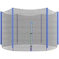 Pikkukuva 1 / 7: Rootz Trampoline Safety Net - Korvaava verkko - Turvaverkko - Kestävä PE -materiaali - Ø244 x 180cm, sopii 6 viestiin, helppo vetoketjullinen pääsy la