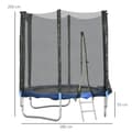 Miniatyrbild 3 av 7: Rootz Outdoor Trampoline - Bouncy Trampoline - Safe Jumping Set - Förbättrar balans - Ø180 cm x 200 cm för barn och vuxna