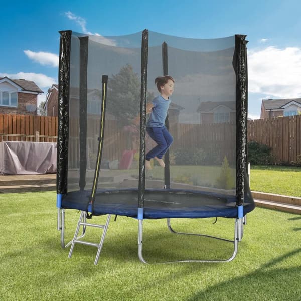 Rootz Outdoor Trampoline - Bouncy Trampoline - Safe Jumping Set - Förbättrar balans - Ø180 cm x 200 cm för barn och vuxna