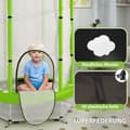 Miniatyrbild 5 av 11: Rootz Children's Trampoline - Barn studsande leksak - Mini Jumper - Safety Net - Inomhus och utomhus kul - Ø140 x 190h cm - Grönt
