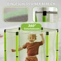 Miniatyrbild 6 av 11: Rootz Children's Trampoline - Barn studsande leksak - Mini Jumper - Safety Net - Inomhus och utomhus kul - Ø140 x 190h cm - Grönt