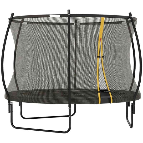 Rootz Garden Trampoline - Outdoor Trampoline - Safety Net - High Jumps - Ø 305 x 240H CM - Black - CE Certified