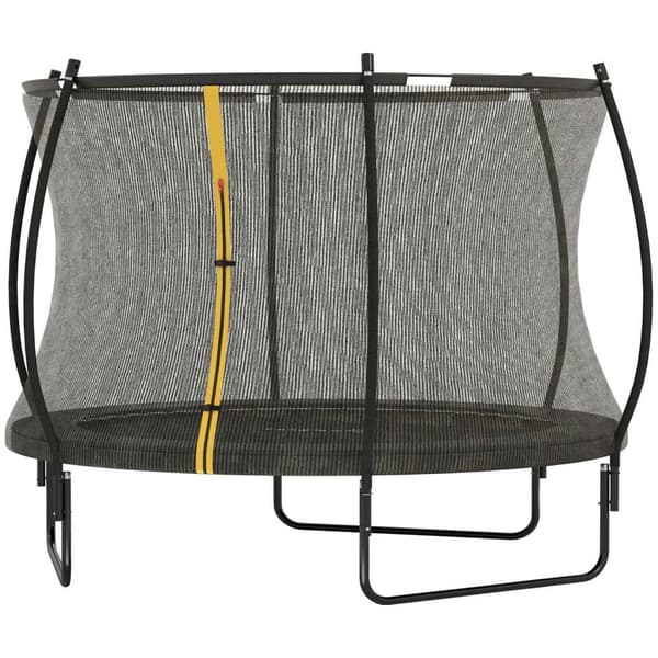 Rootz Garden Trampoline - Outdoor Trampoline - Safety Net - High Jumps - Ø 305 x 240H CM - Black - CE Certified